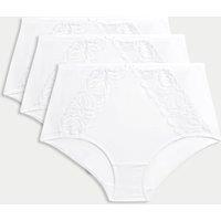 M&S 3pk Amelia Lace Full Briefs White