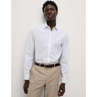 Easy Iron Pure Cotton Striped Shirt