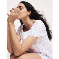 Cotton Modal Animal Print Short Nightdress