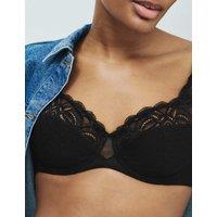 M&S Amelia Lace Wired Full Cup Bra A-E Black
