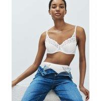 M&S Amelia Lace Wired Full Cup Bra (A-E) White