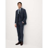 Tailored Fit Wool Rich Tweed Double Breasted Suit Jacket