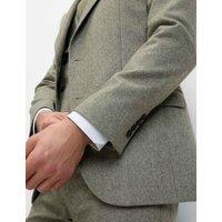 Tailored Fit Wool Rich Tweed Suit Jacket
