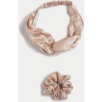 Pure Mulberry Silk Headband and Scrunchie Set