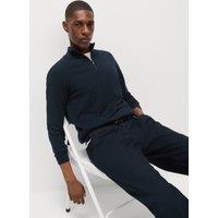 Cotton Rich Half Zip Jumper