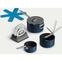 3pc Space Ceramic Non-Stick Saucepan Set