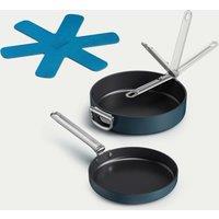 2pc Space Ceramic Non-Stick Frying Pan Set