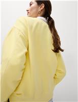 Pure Cotton Crew Neck Relaxed Sweatshirt