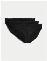 3pk Cotton Rich Bikini Knickers