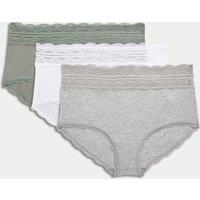 3pk Cotton Rich High Rise Shorts