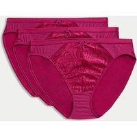 3pk Amelia Lace High Leg Knickers