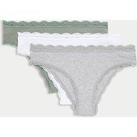 3pk Cotton Rich Brazilian Knickers