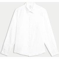 M&S Regular Fit Pure Linen Shirt White