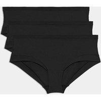 Body by M&S 3pk Flexifit Modal Low Rise Shorts Black