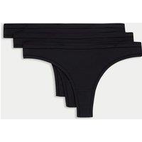 Body by M&S 3pk Flexifit Modal Thongs Black