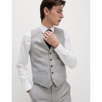 Slim Fit Check Waistcoat