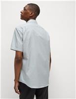 Regular Fit Easy Iron Pure Cotton Short Sleeve Shirt