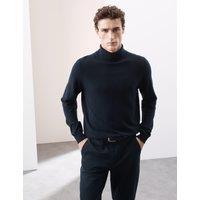 Pure Cashmere Roll Neck Jumper