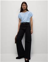 Linen Blend Striped T-Shirt