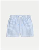 Seersucker Striped Swim Shorts (0 - 6 Yrs)
