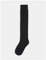 M&S 2 Pack Thermal Knee High Socks Black