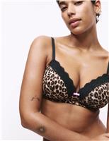 Lace Trim Non-Wired T-Shirt Bra (A-E)