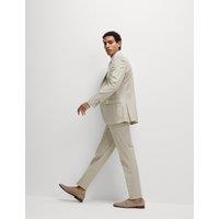 Slim Fit Check Suit Trousers