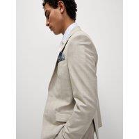 Slim Fit Check Suit Jacket