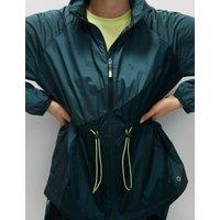 Iridescent Hooded Running Jacket with Stormwear