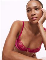 Gala Embroidery Wired Quarter Cup Balcony Bra (A-E)