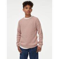 Pure Cotton Waffle Knit Jumper (2-16 Yrs)