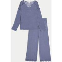 Body Soft Lace Trim Pyjama Set