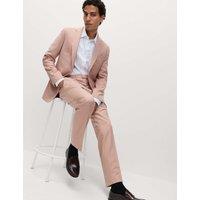 M&S Slim Fit Stretch Ultimate Suit Trousers Coral