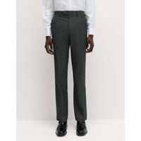 M&S SARTORIAL Regular Fit Pure Wool Suit Trousers Charcoal