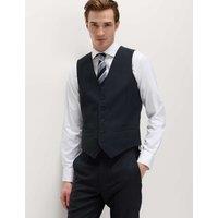 M&S SARTORIAL Pure Wool Waistcoat Navy