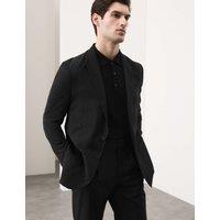 Autograph Tailored Fit Performance Packable Suit Jacket Black