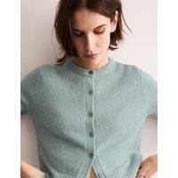 Mohair & Wool Blend Textured Cardigan