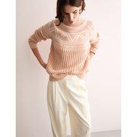 Pure Lambswool Fair Isle Funnel Neck Jumper