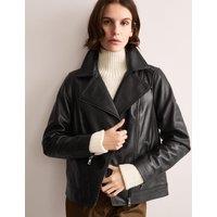Oversized Leather Biker Jacket