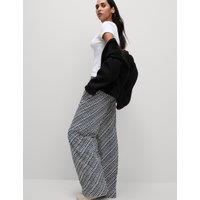 Elasticated Waist Wide Leg Trousers