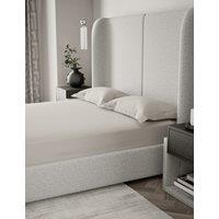 M&S X Kelly Hoppen 500TC Cotton Sateen Extra Deep Fitted Sheet Cream