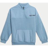 Quarter Zip Sports Sweatshirt (2-16 Yrs)