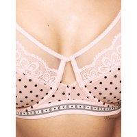 Alma Flock & Lace Wired Minimiser Bra (C-G)