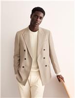 Tailored Fit Pure Wool Herringbone Jacket