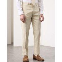Autograph Tailored Fit Italian Performance Linen Blend Suit Trousers Stone