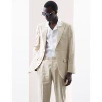 Tailored Fit Italian Performance Linen Blend Suit Jacket