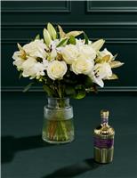 Dame Joan Collins Bouquet with Vase & Vodka Martini