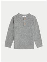 Henley Knitted Jumper (0-8 Yrs)