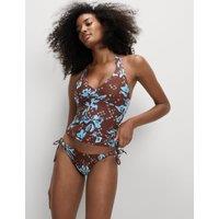 Printed Padded Halterneck Tankini Top