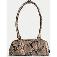 Faux Leather Bowler Bag